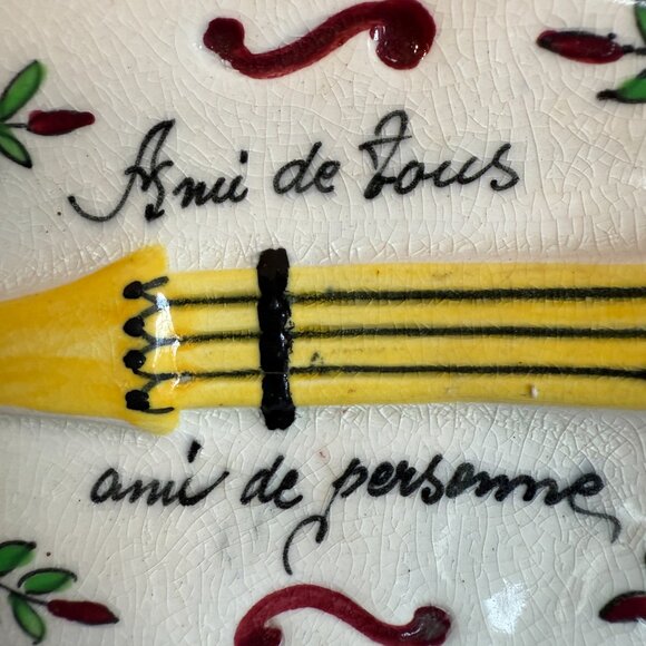 Vintage Violin Trinket Box Made in England "Freind of all/Freind of no one" - Picture 15 of 17